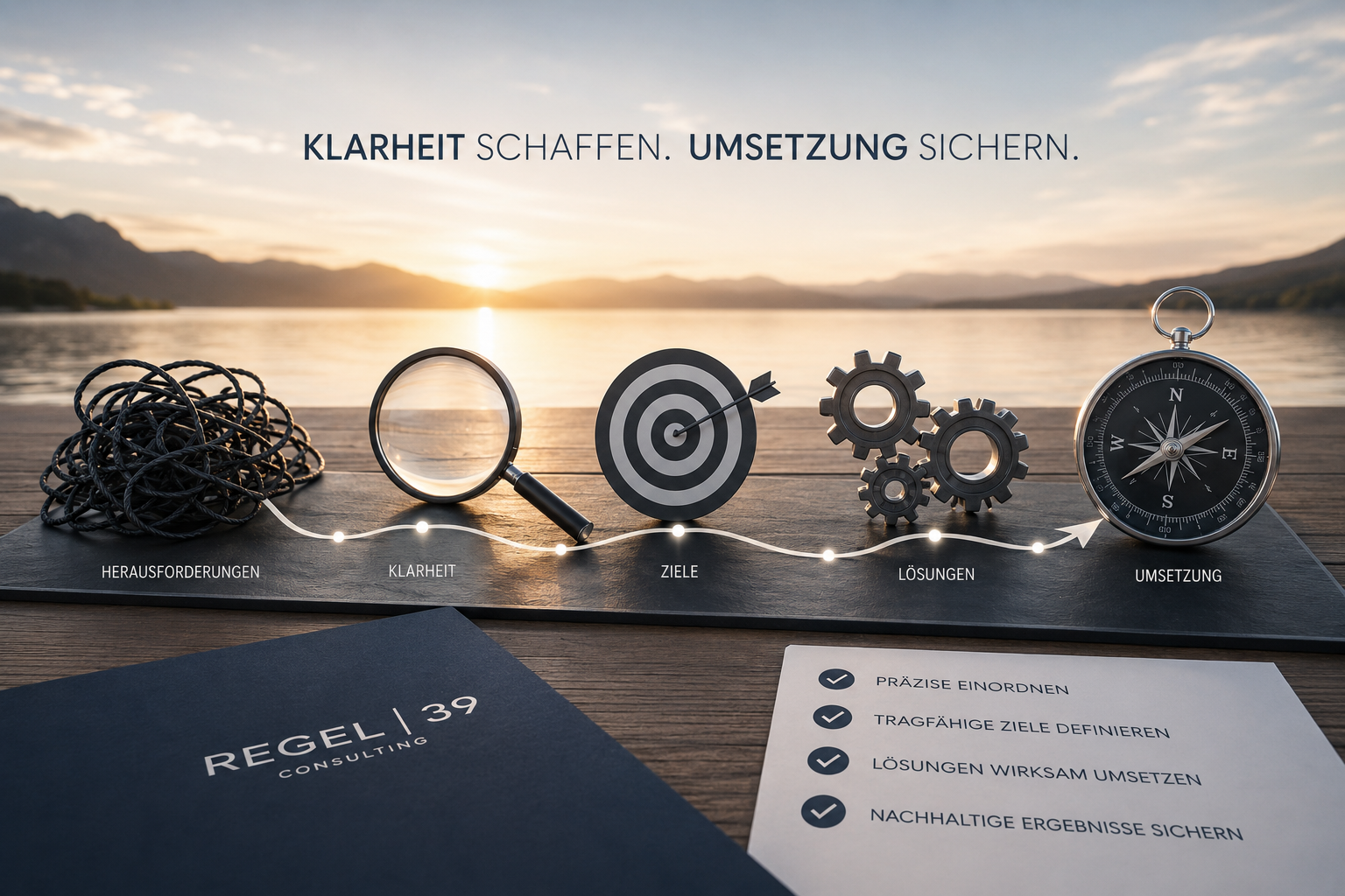 KLARHEIT SCHAFFEN. UMSETZUNG SICHERN. – REGEL | 39 CONSULTING